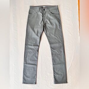 Luciano Barbera Gray Tic Woven Wool Pants Trousers 5-Pocket men's 48 w32 nWOT